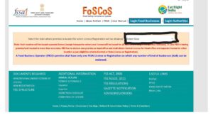  selecting the state foscos